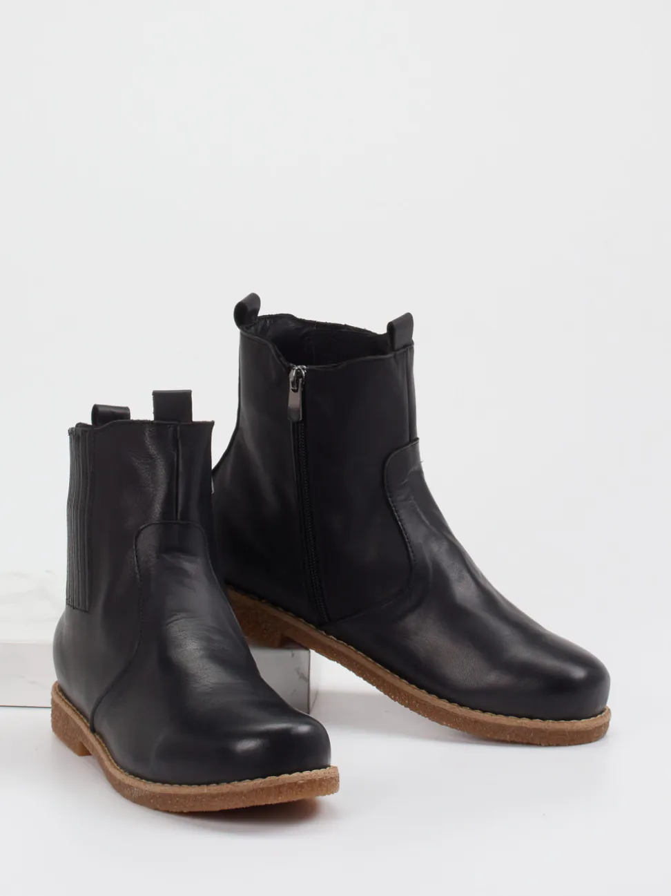 Andrea Conti – Chelsea-Stiefelette aus Kalbleder Schwarz
