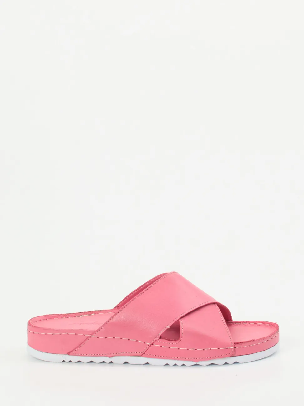Andrea Conti – Pantoletten aus Kalbleder pink