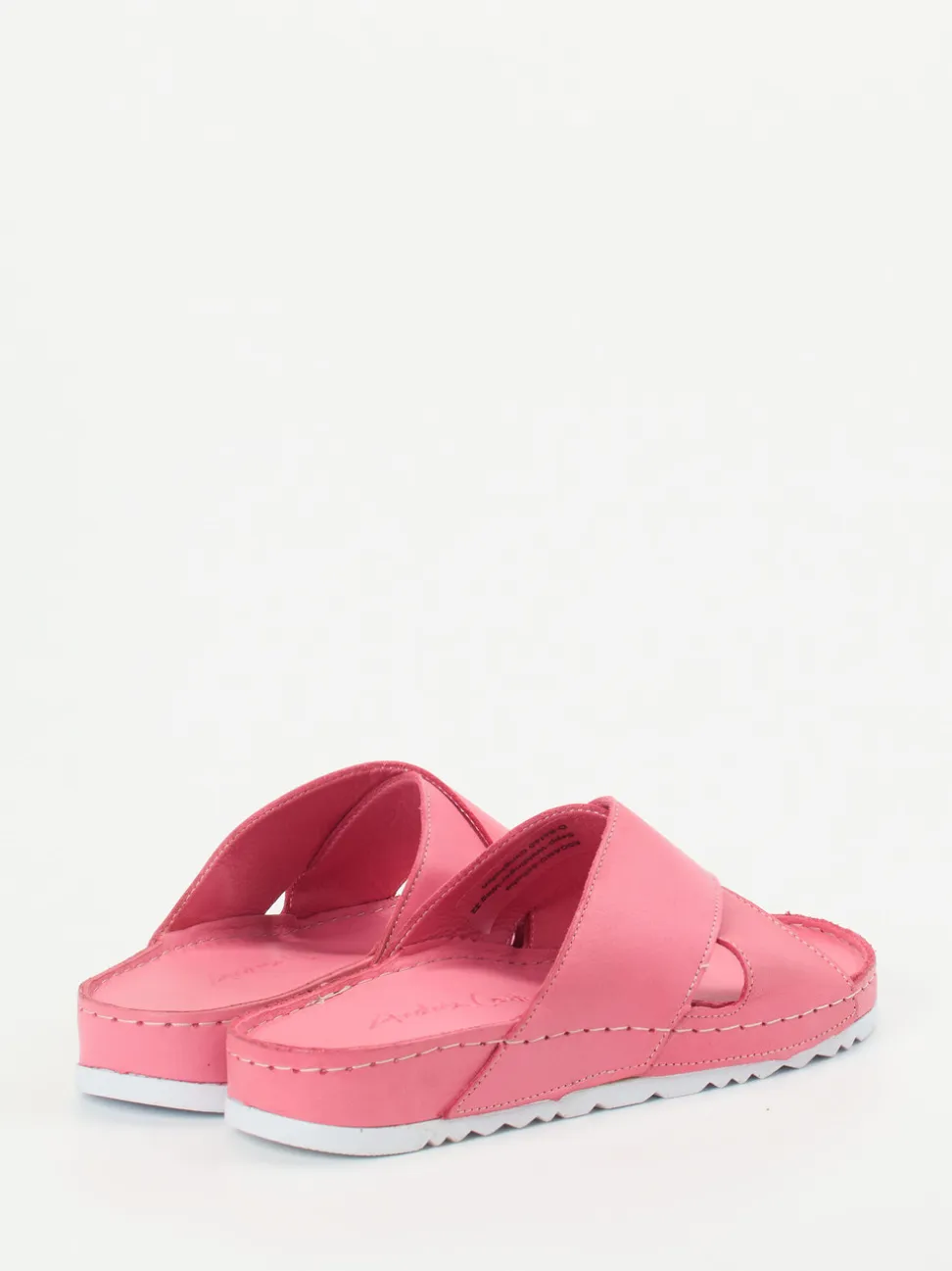 Andrea Conti – Pantoletten aus Kalbleder pink