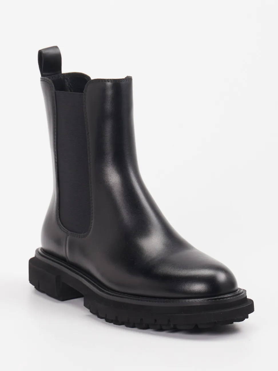 Andrea Puccini – Chelsea Boots aus Kalbleder schwarz