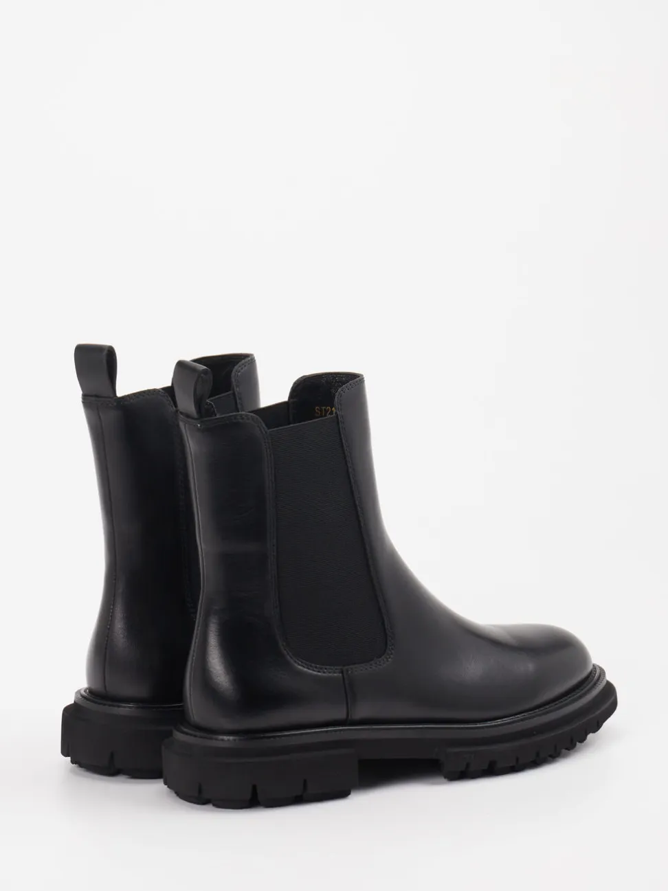 Andrea Puccini – Chelsea Boots aus Kalbleder schwarz