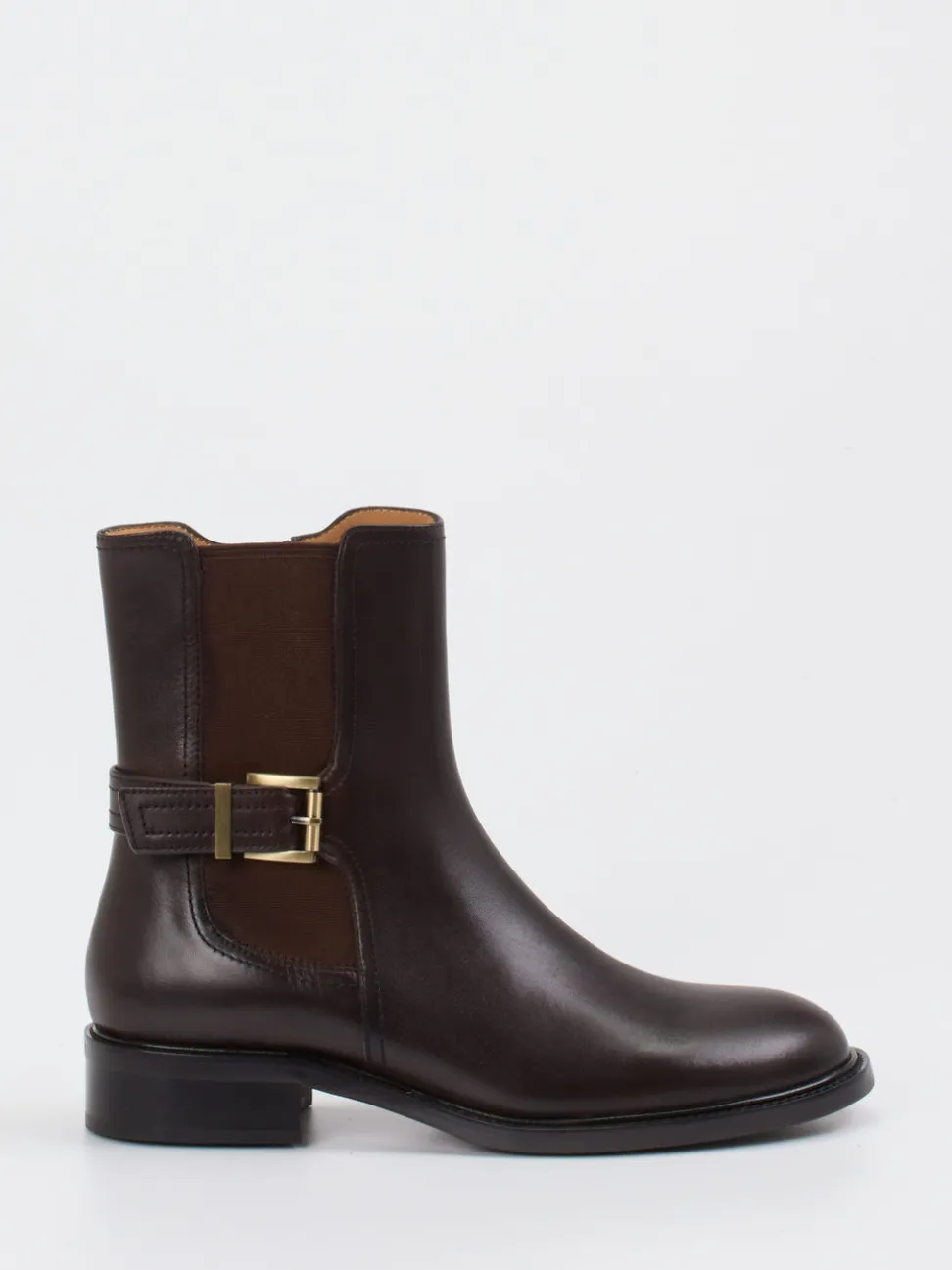 Andrea Puccini – Chelsea Boots aus Glattleder dunkelbraun