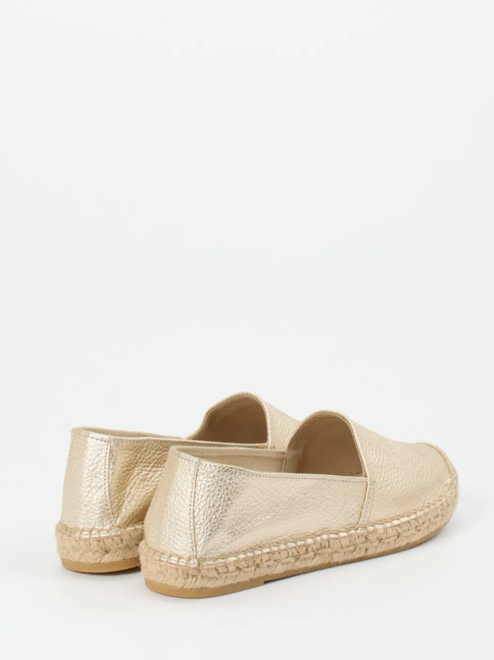 Andrea Puccini – Espadrilles aus Lammleder Gold