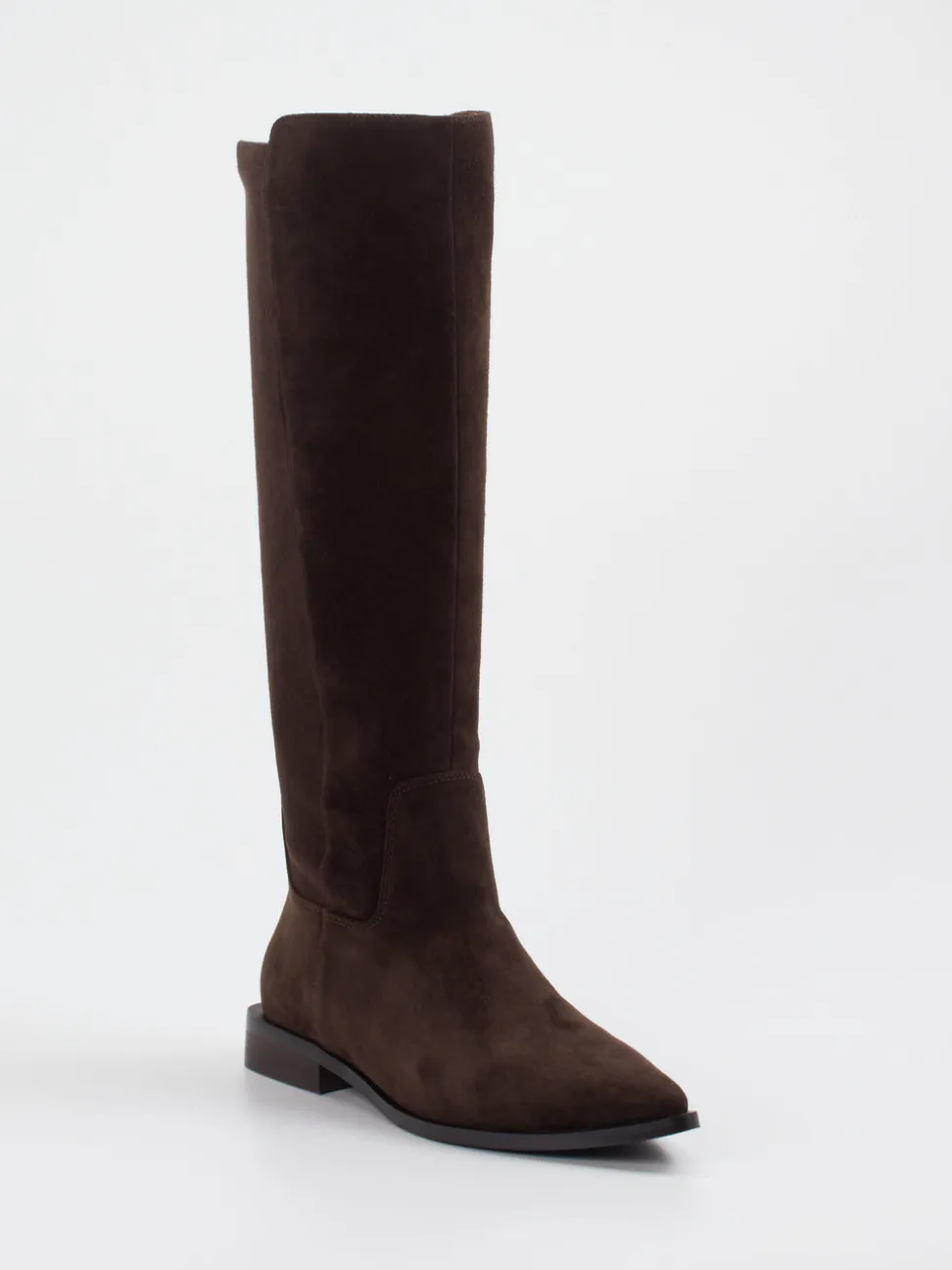 Andrea Puccini – Kniehohe Stiefel aus Veloursleder Braun