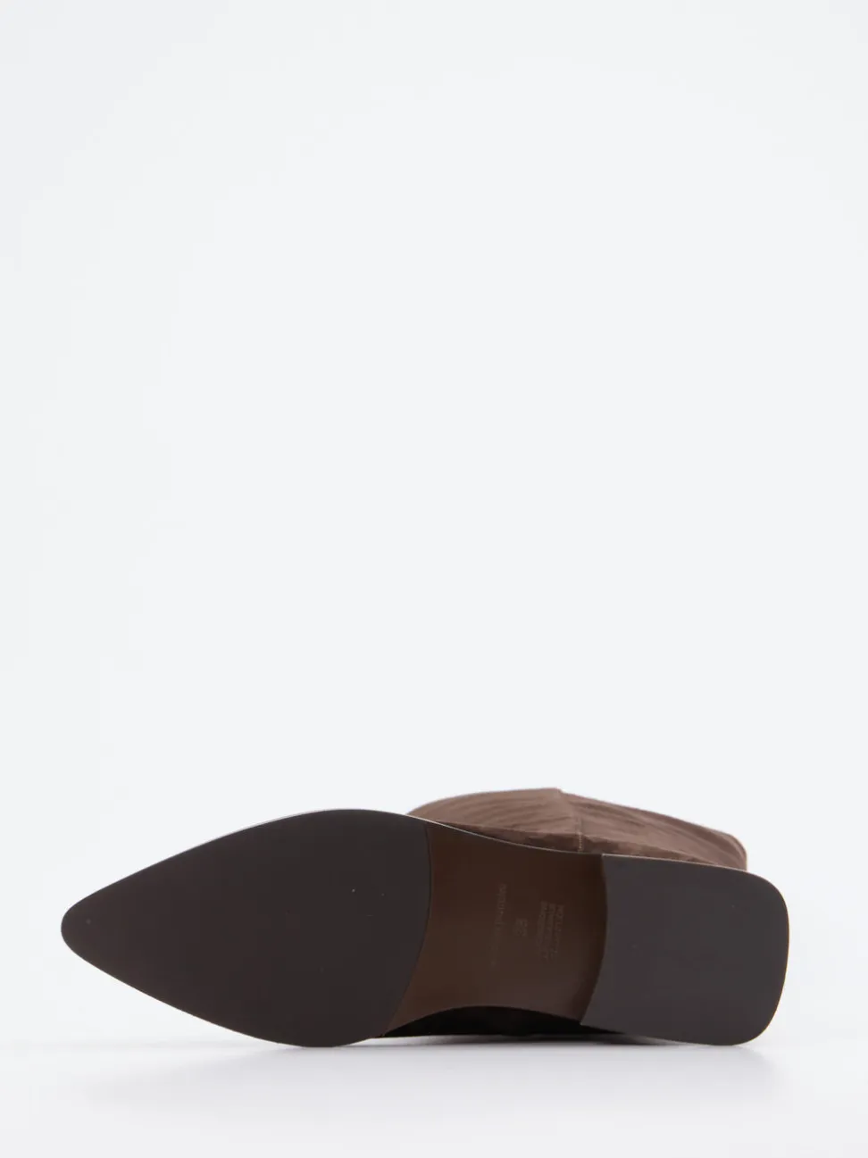 Andrea Puccini – Kniehohe Stiefel aus Veloursleder Braun