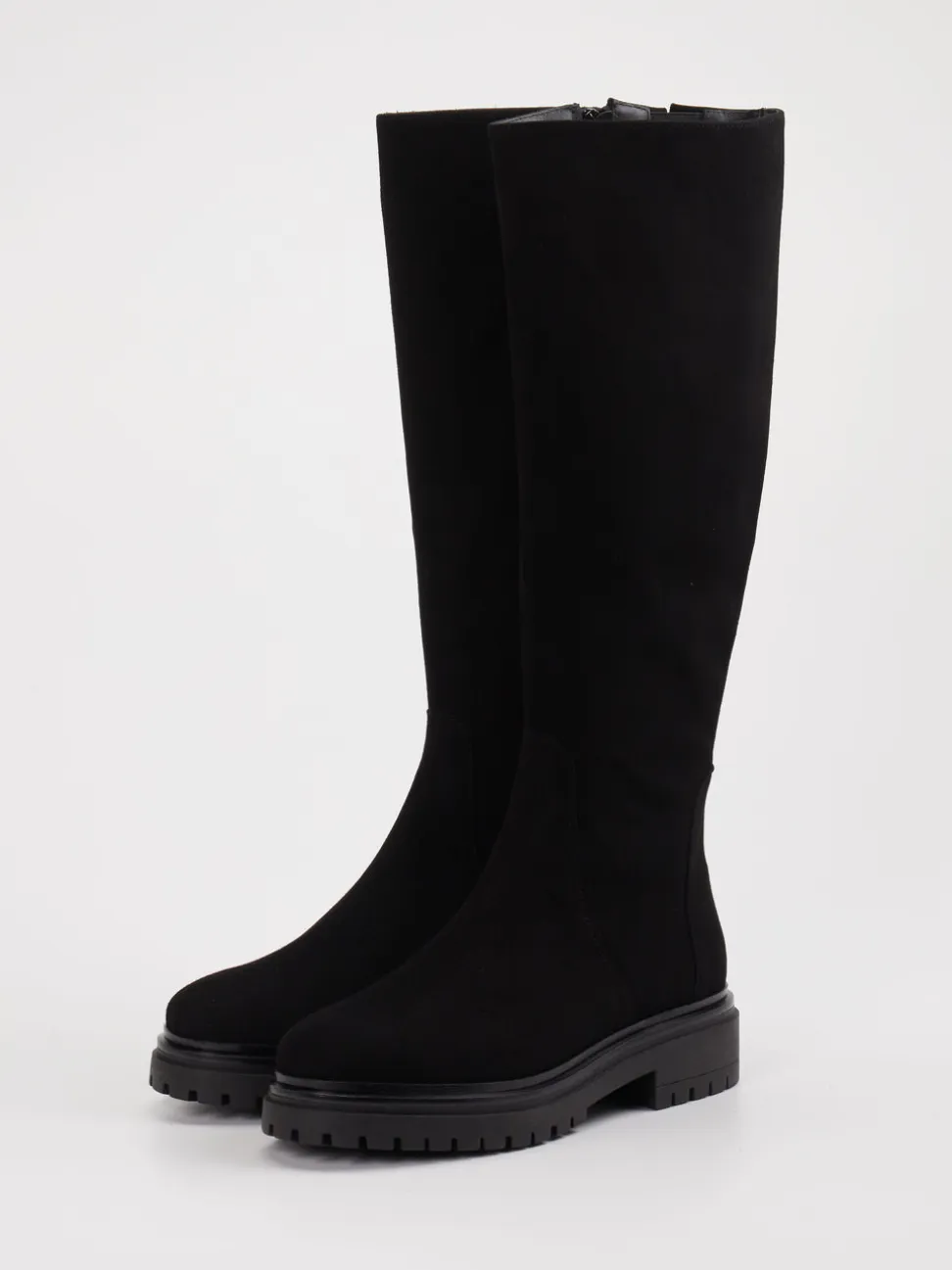 Andrea Puccini – Langschaftstiefel aus Leder schwarz