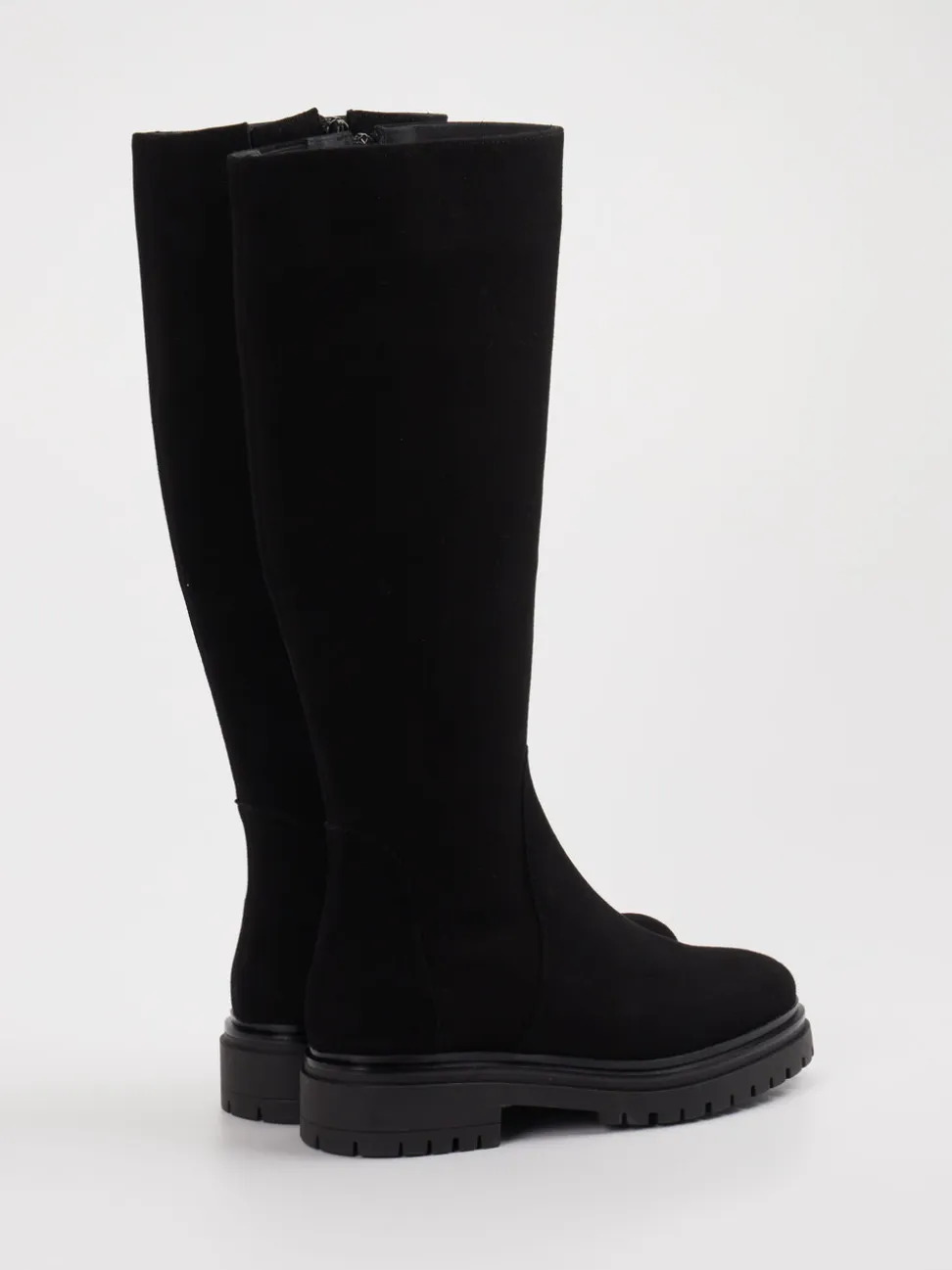 Andrea Puccini – Langschaftstiefel aus Leder schwarz