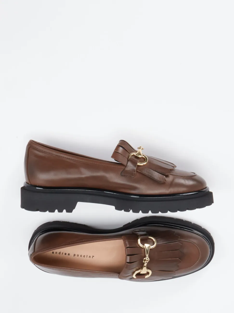 Andrea Puccini – Loafer aus Kalbleder in Braun