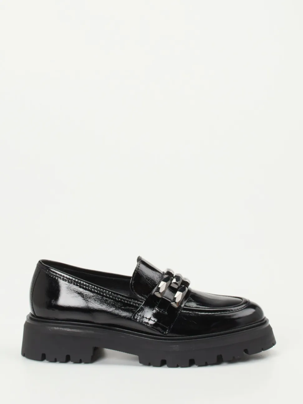 Andrea Puccini – Loafer aus Lackleder Schwarz
