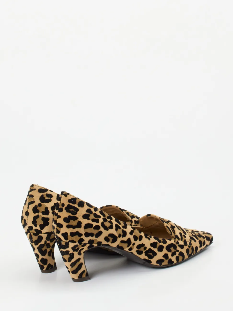 Andrea Puccini – Loafer-Pumps aus Veloursleder Leo-Print