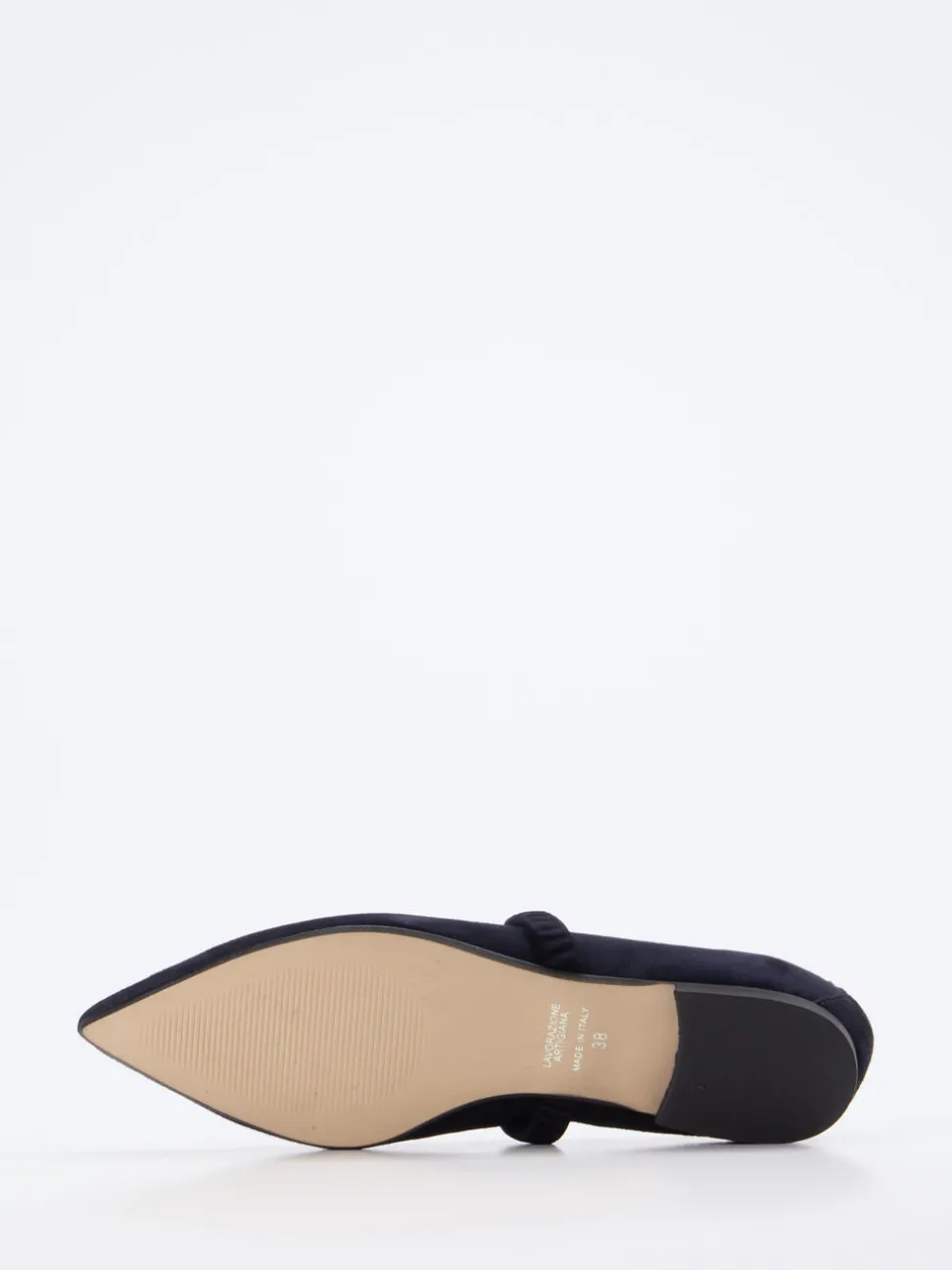 Andrea Puccini – Mary Jane Ballerinas aus Veloursleder Blau