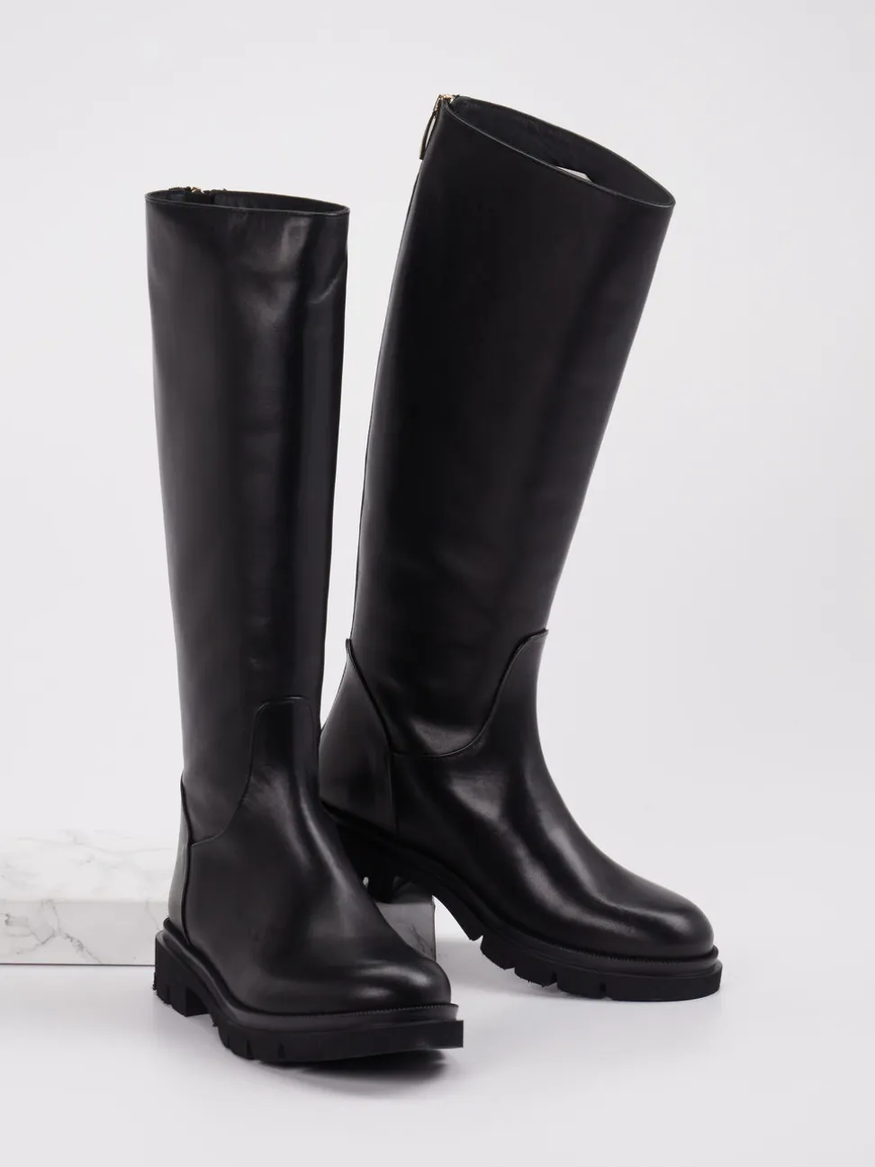 Andrea Puccini – Stiefel aus Kalbleder schwarz