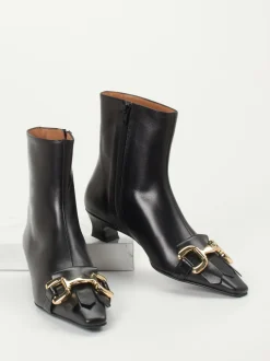 Andrea Puccini – Stiefelette aus Lammleder Schwarz