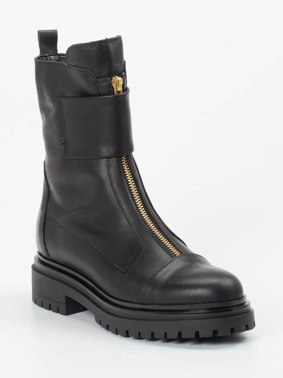 Andrea Puccini – Stiefeletten aus Kalbleder schwarz