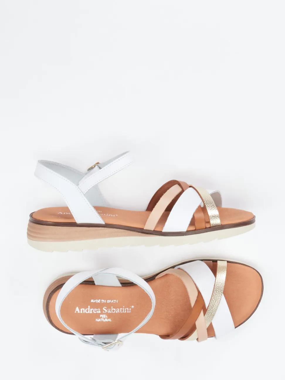 Andrea Sabatini – Riemchensandalen aus Leder multicolor