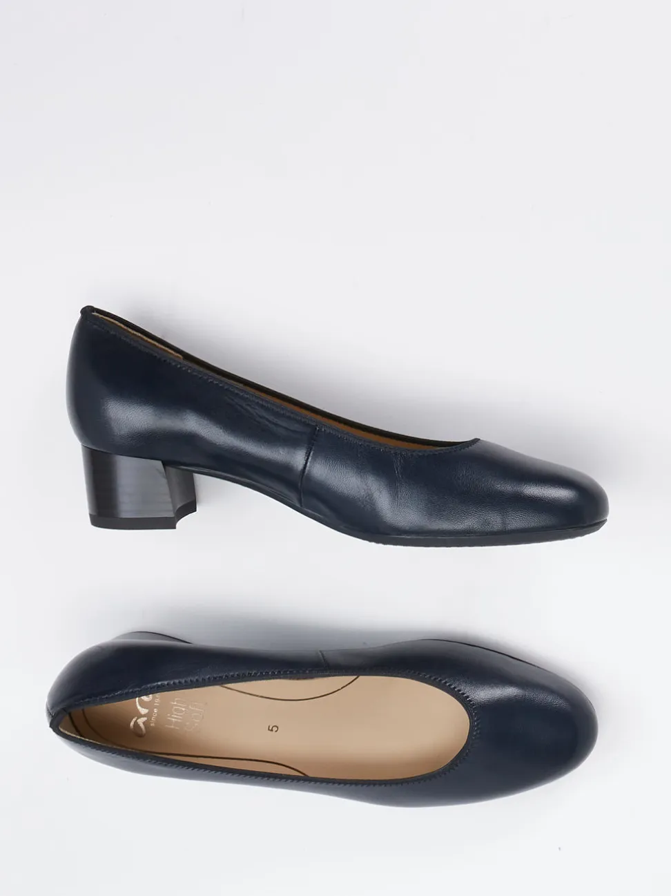 Ara – Pumps aus Lammleder in Dunkelblau