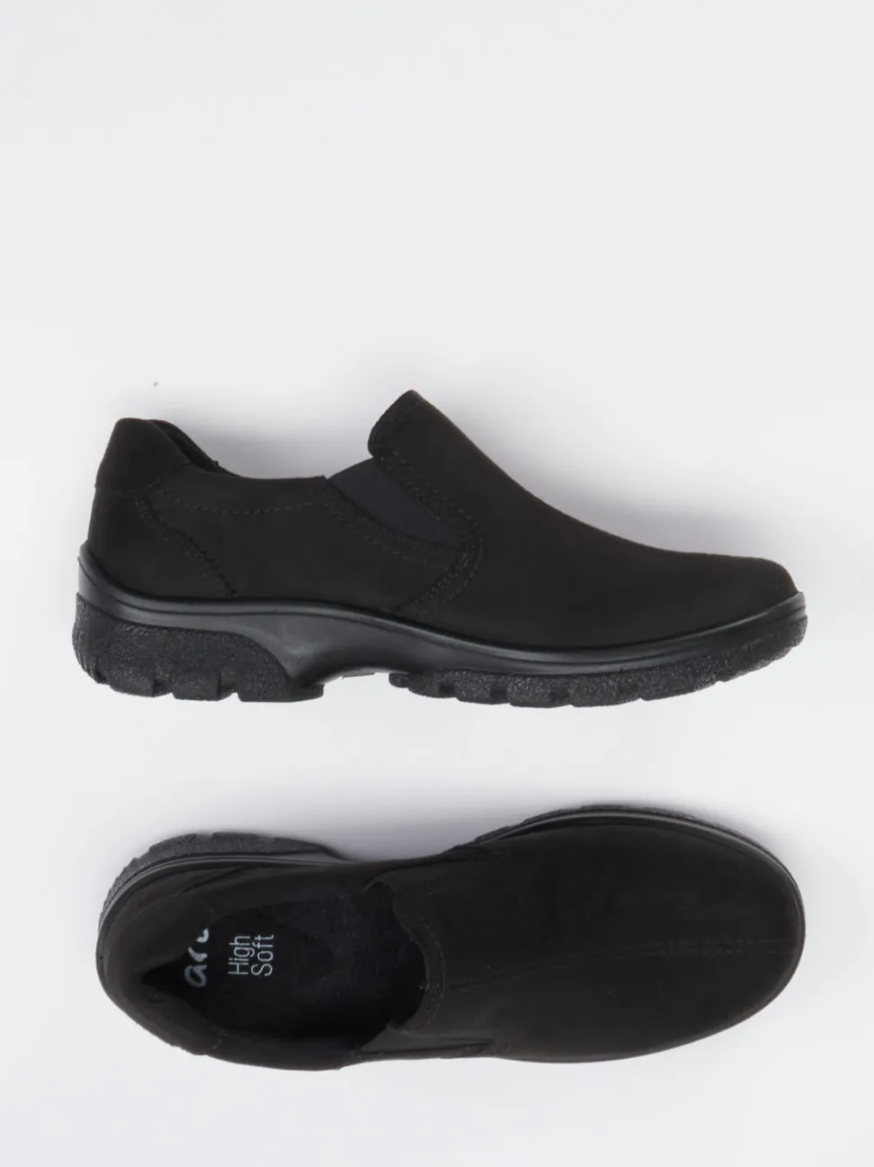 Ara – Slipper aus Veloursleder schwarz