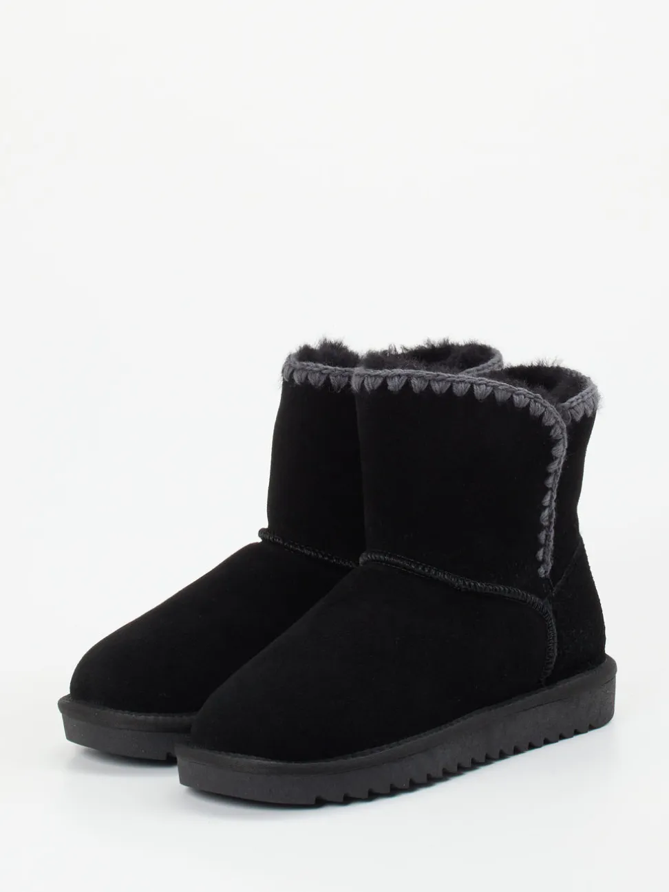 Ara – Stiefelette aus Veloursleder Schwarz