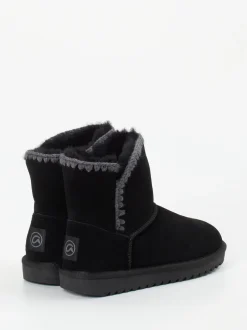 Ara – Stiefelette aus Veloursleder Schwarz
