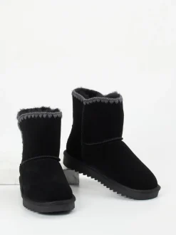Ara – Stiefelette aus Veloursleder Schwarz