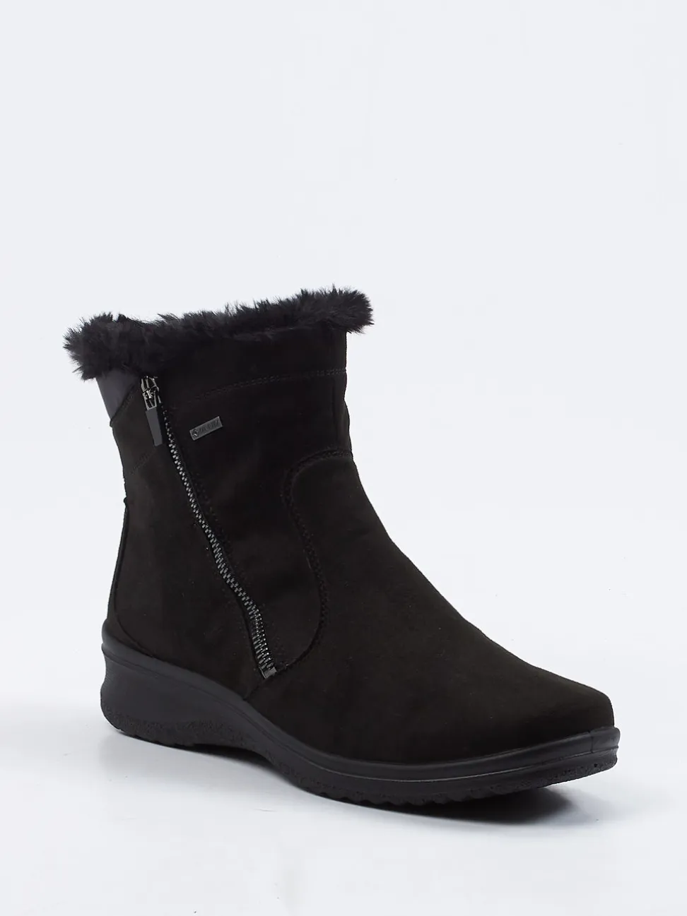 Ara – Winterboots aus Veloursleder schwarz