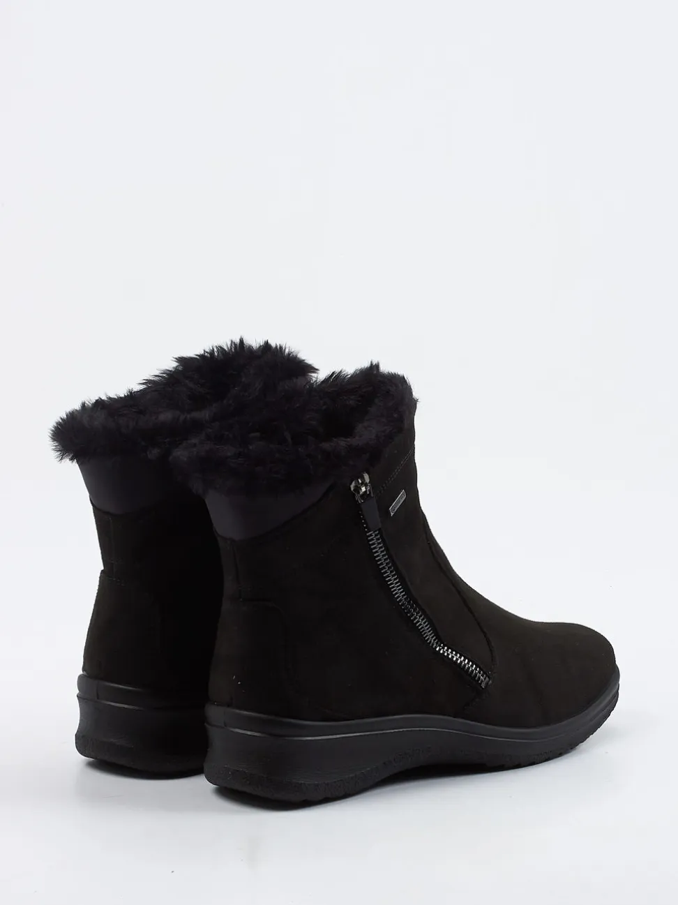 Ara – Winterboots aus Veloursleder schwarz