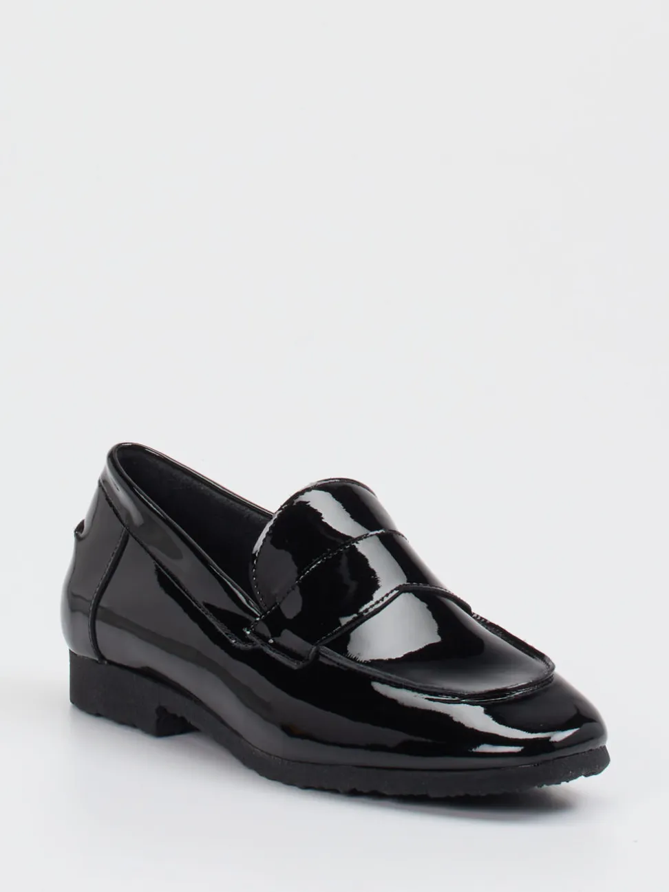 Arche – Loafer aus Lackleder in Schwarz