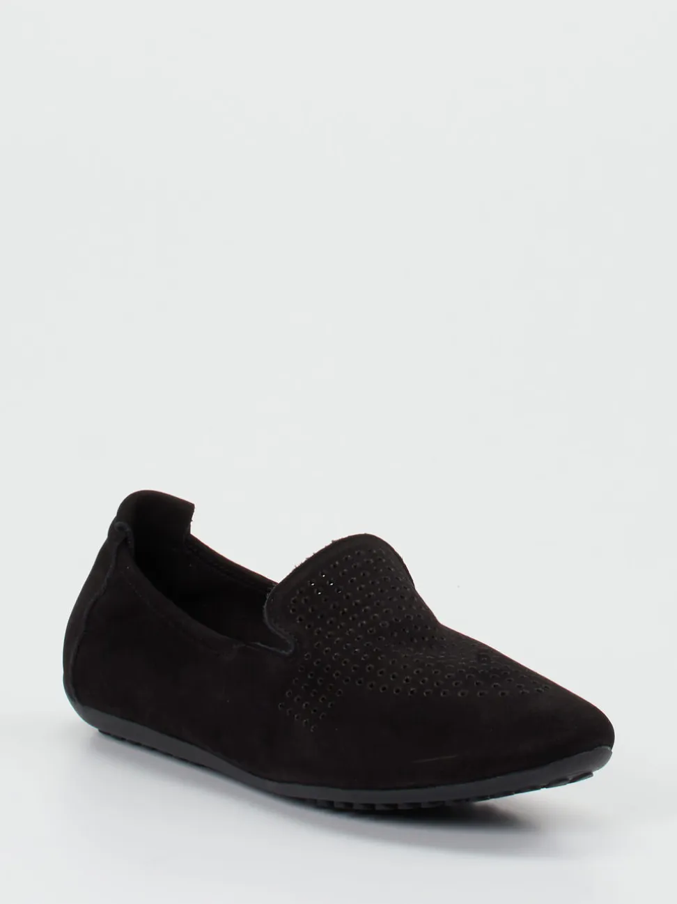 Arche – Slipper aus Nubukleder in Schwarz