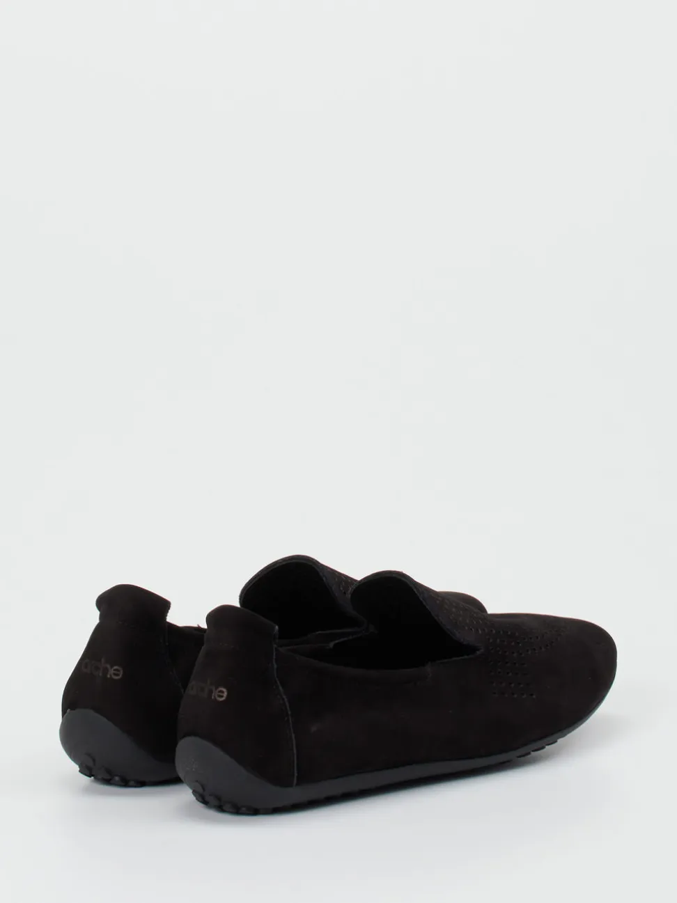 Arche – Slipper aus Nubukleder in Schwarz