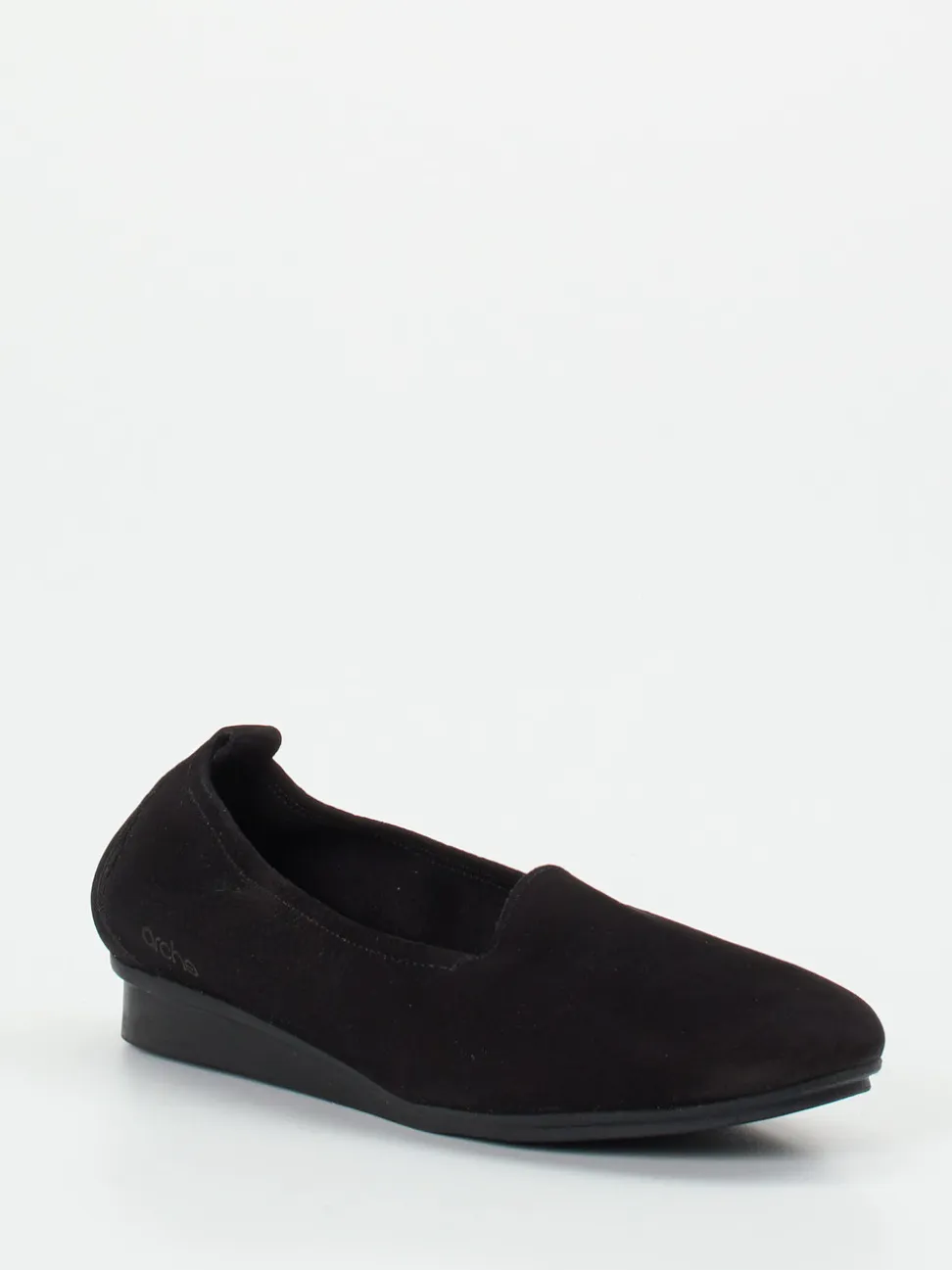 Arche – Slipper aus Nubukleder in Schwarz