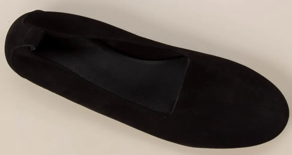 Arche – Slipper aus Nubukleder in Schwarz