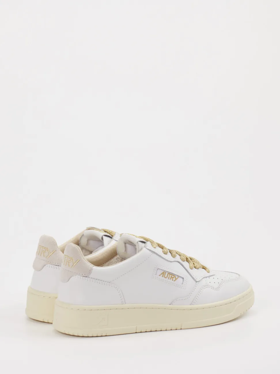 Autry – Sneaker aus Kalbleder mit Goldakzenten