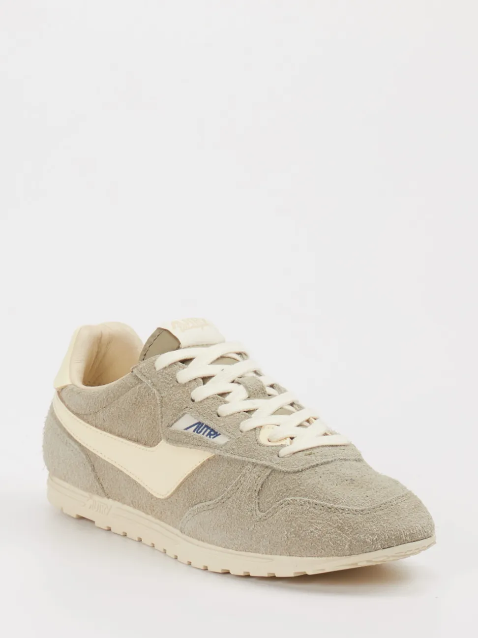 Autry – Sneaker aus Veloursleder in Beigegrau