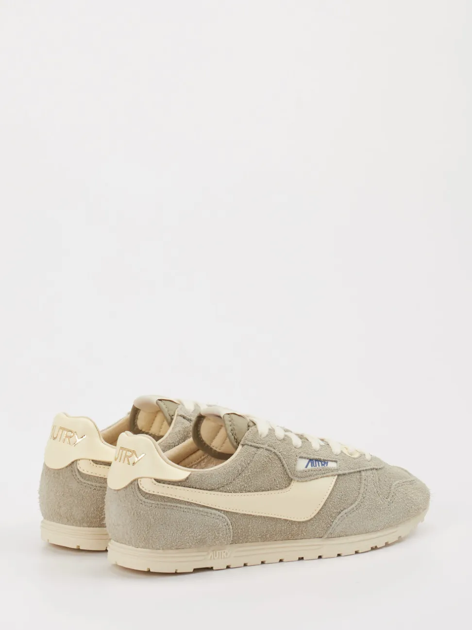 Autry – Sneaker aus Veloursleder in Beigegrau