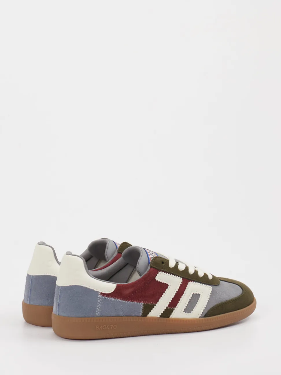 Back 70 – Retro-Sneaker aus Leder in Olivgrün