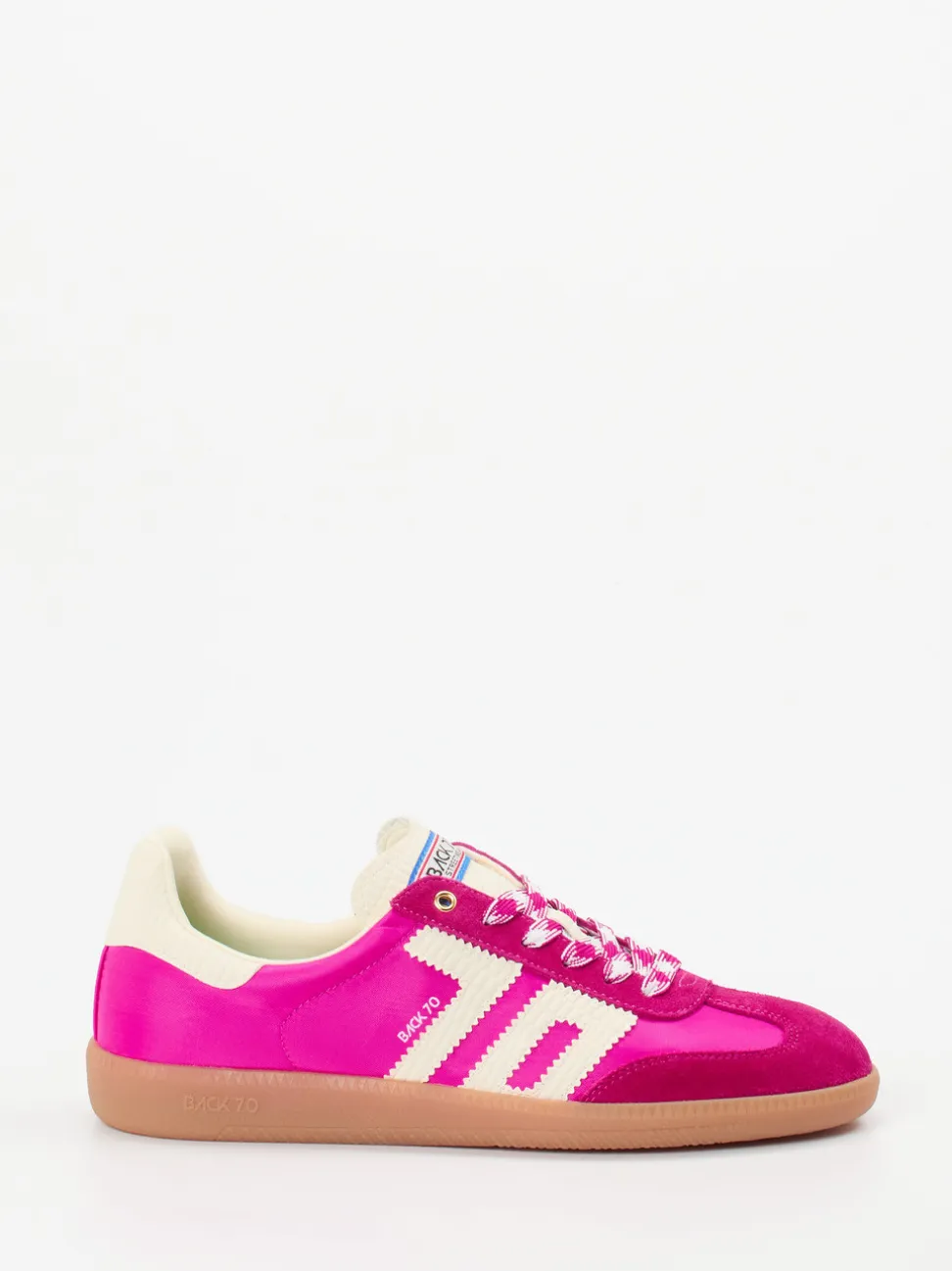 Back 70 – Retro-Sneaker aus Veloursleder und Textil pink