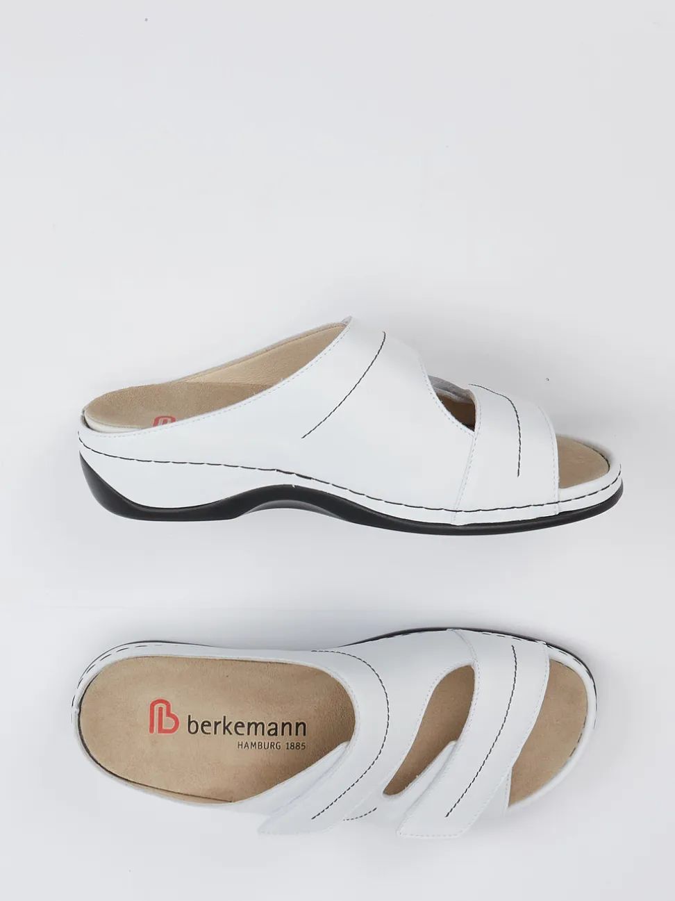 Berkemann – Komfort-Pantolette aus Kalbleder weiß