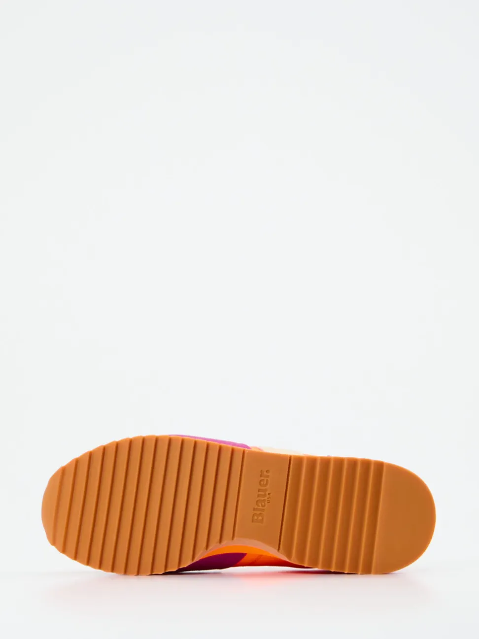 Blauer – Retro-Sneaker aus Veloursleder Orange