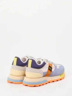 Blauer – Retro-Sneaker aus Veloursleder Flieder