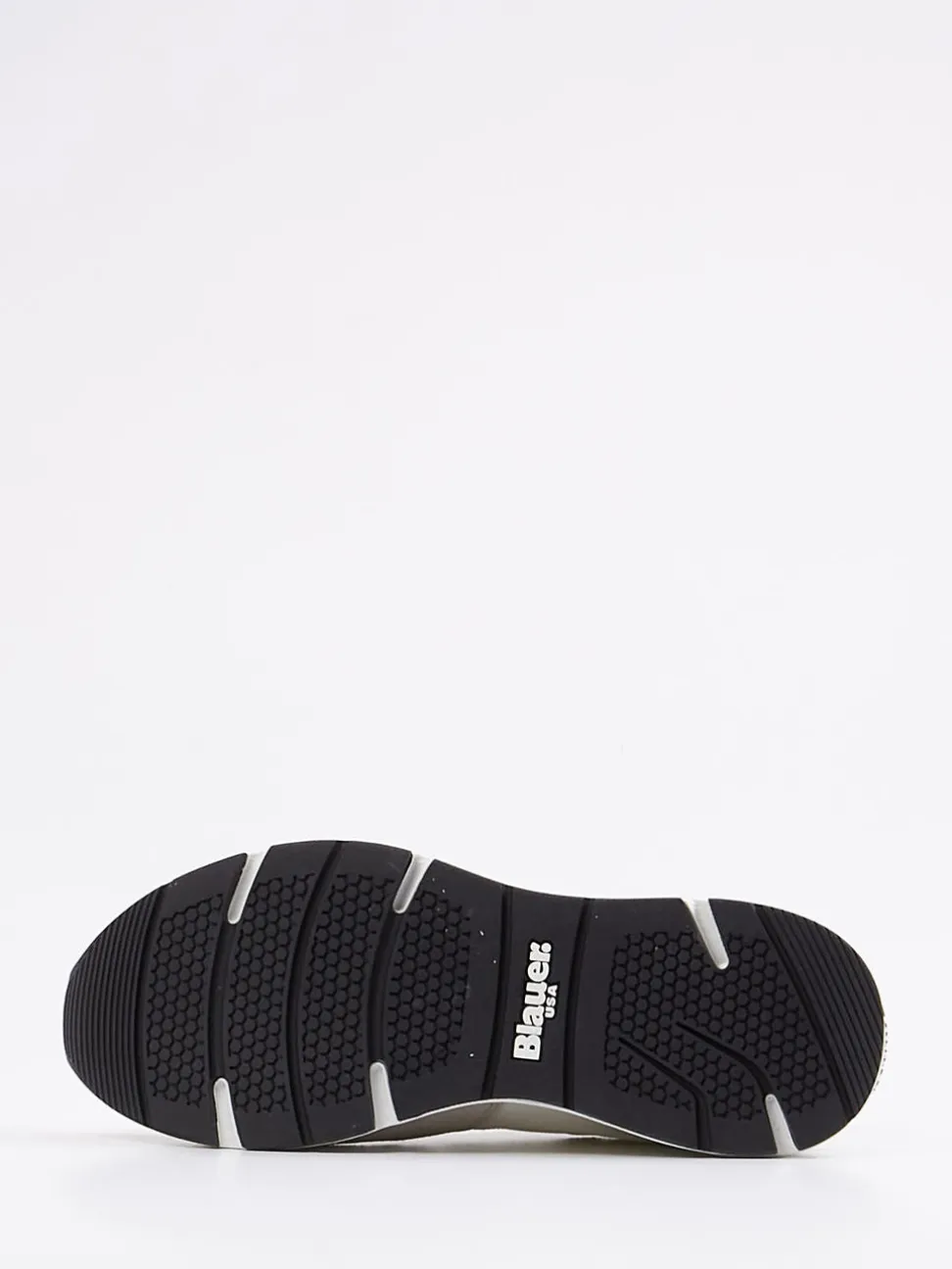 Blauer – Sneaker aus Kalbleder und Nylon Offwhite