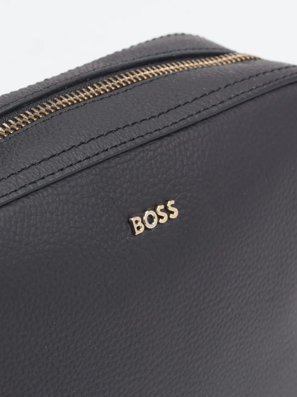 Boss – Schultertasche aus Lederimitat Schwarz