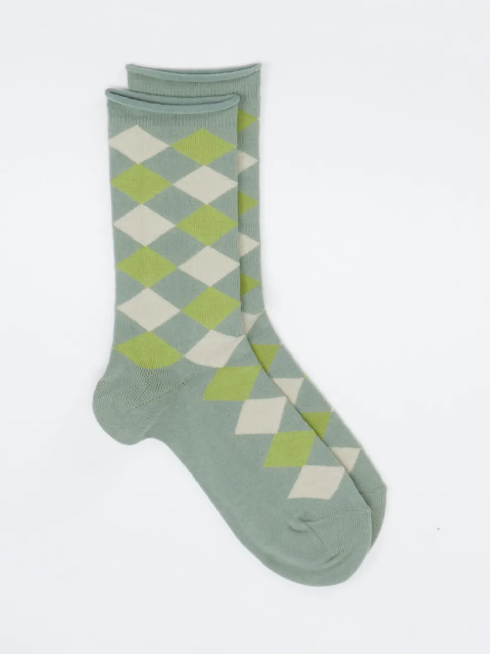 Burlington – Crew-Socken aus Baumwolle mit Argyle