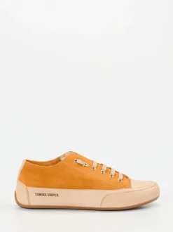 Candice Cooper – Sneaker aus Veloursleder Hellbeige