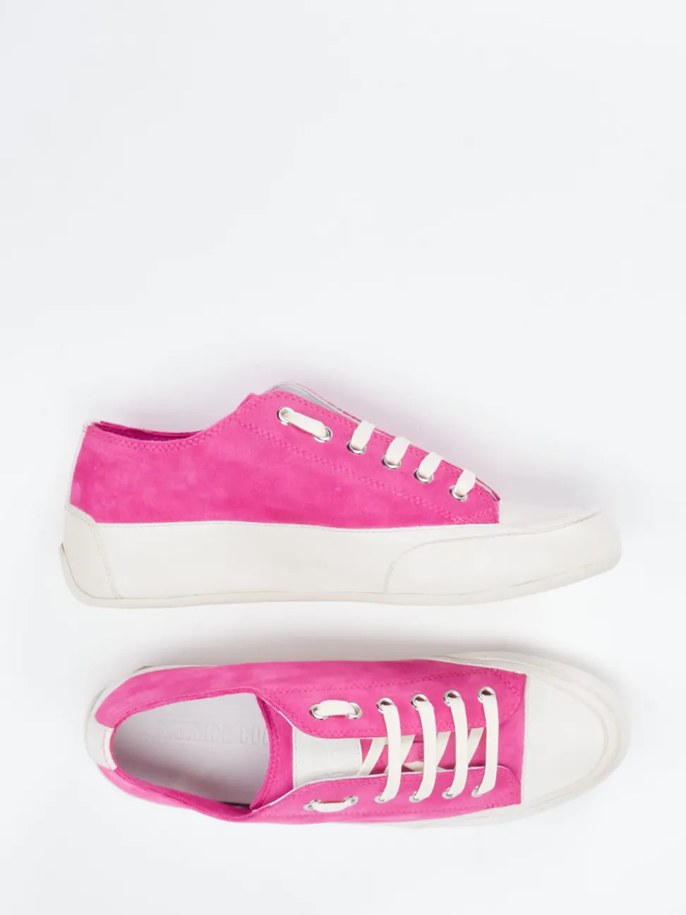 Candice Cooper – Sneaker aus Veloursleder Pink