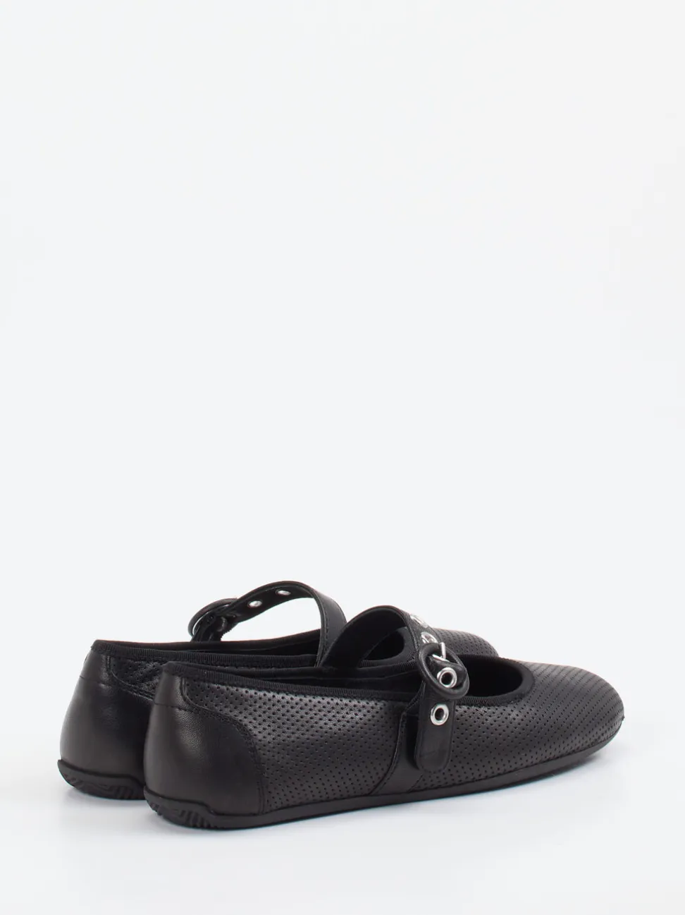 Candice Cooper – Spangenpumps aus Lammleder Schwarz