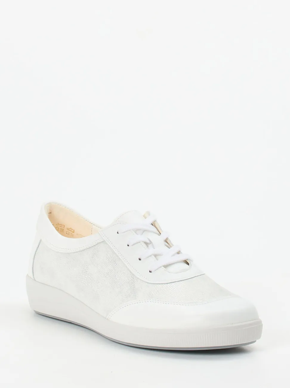 Christian Dietz – Komfort-Sneaker aus Stretchleder Offwhite