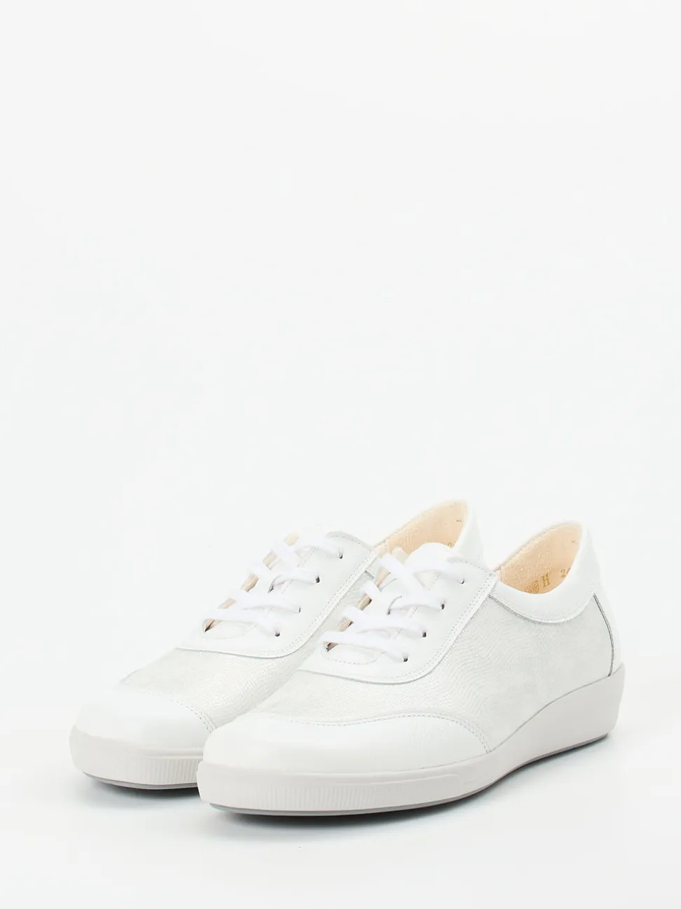 Christian Dietz – Komfort-Sneaker aus Stretchleder Offwhite