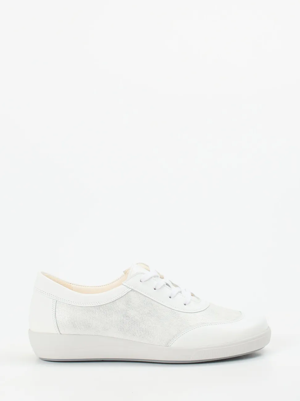 Christian Dietz – Komfort-Sneaker aus Stretchleder Offwhite