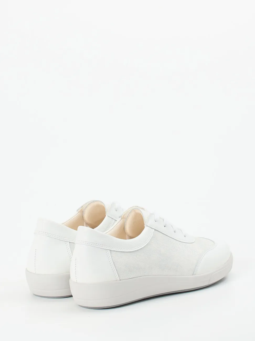Christian Dietz – Komfort-Sneaker aus Stretchleder Offwhite