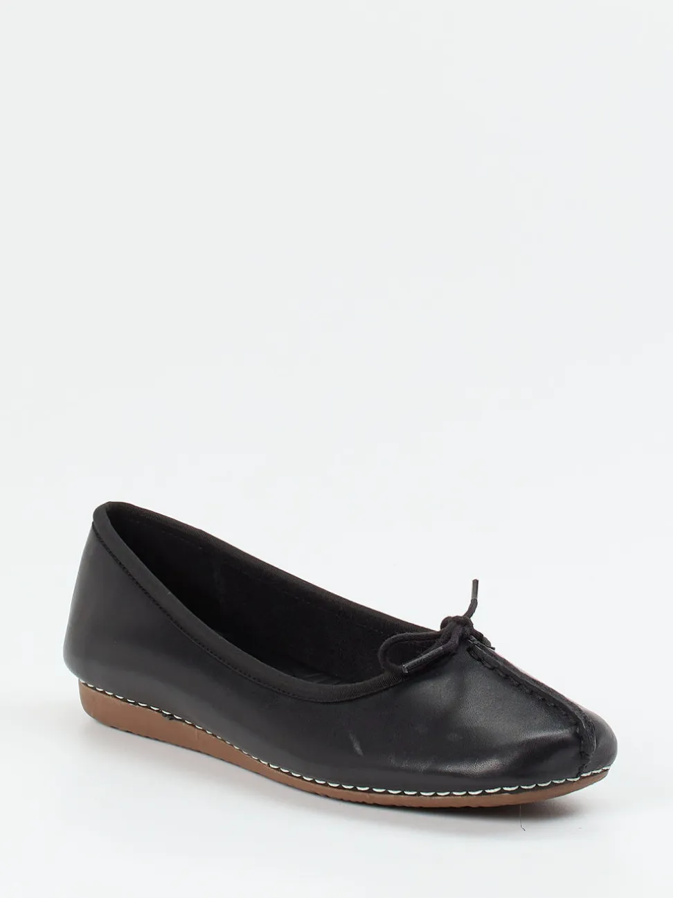 Clarks – Komfort-Ballerinas aus Kalbleder Schwarz